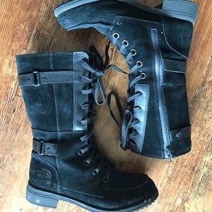 Cozy Northface Bridgeton Lace Suede Boots Sz 8